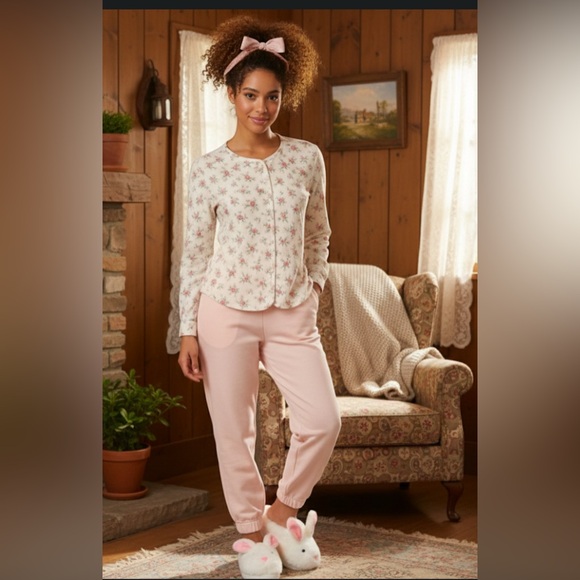 Victoria's Secret Tops - Victoria's Secret Rose Floral Print vintage Cotton Cottage core Nightshirt